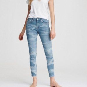 Rag & Bone Cate Faded Camo Ankle Skinny jeans